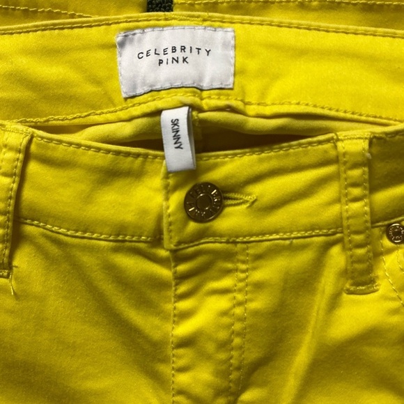 Celebrity Pink Vibrant Yellow Straight Leg Pants - Picture 3 of 8